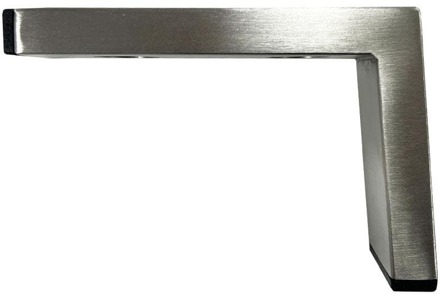 Furniture Legs Europe Stalen meubelpoot rvs look design 19 bij 6 cm en hoogte 12 cm