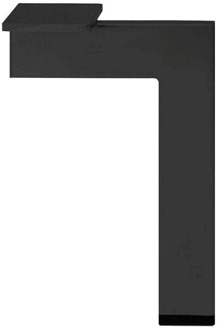 Furniture Legs Europe Stalen meubelpoot zwart design 14 bij 1,5 cm en hoogte 30 cm
