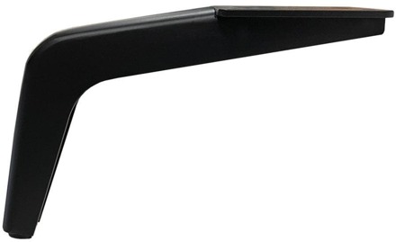 Furniture Legs Europe Stalen meubelpoot zwart design 20 bij 4,5 cm en hoogte 12 cm