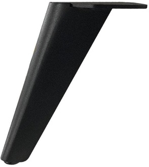 Furniture Legs Europe Stalen meubelpoot zwart design 9 bij 4,5 cm en hoogte 16 cm