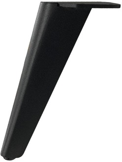 Furniture Legs Europe Stalen meubelpoot zwart design 9 bij 4,5 cm en hoogte 20 cm