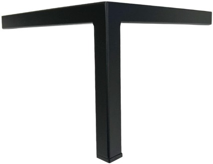 Furniture Legs Europe Stalen meubelpoot zwart hoek 22 bij 22 cm en hoogte 16 cm (2 x 2 cm)