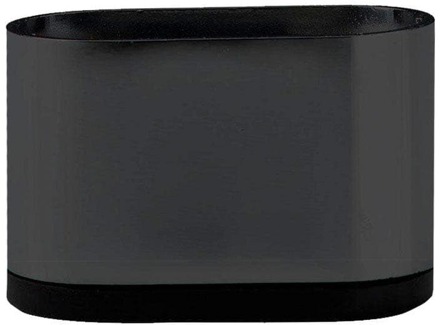 Furniture Legs Europe Stalen meubelpoot zwart ovaal 6 bij 3 cm en hoogte 3 cm