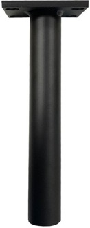 Furniture Legs Europe Stalen meubelpoot zwart rond ø 4 cm en hoogte 20 cm