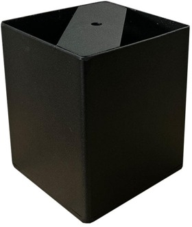 Furniture Legs Europe Stalen meubelpoot zwart vierkant 10 bij 10 cm en hoogte 13 cm