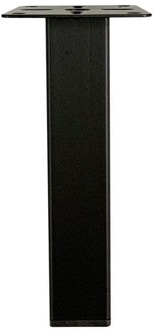 Furniture Legs Europe Stalen meubelpoot zwart vierkant 2,5 bij 2,5 cm en hoogte 15 cm (2,5 x 2,5 cm)