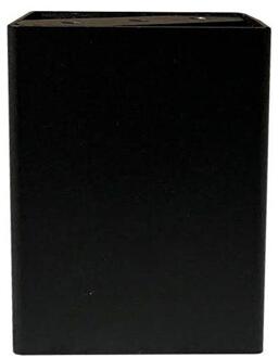 Furniture Legs Europe Stalen meubelpoot zwart vierkant 8 bij 8 cm en hoogte 10 cm