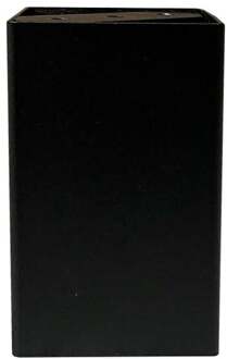 Furniture Legs Europe Stalen meubelpoot zwart vierkant 8 bij 8 cm en hoogte 13 cm