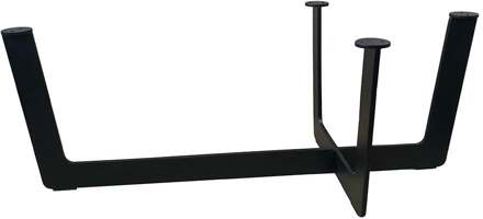 Furniture Legs Europe Stalen salononderstel zwart 100 bij 51 cm en hoogte 36,5 cm (koker 6 x 1 cm)