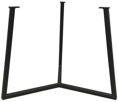 Furniture Legs Europe Stalen salononderstel zwart rond ø 55 cm en hoogte 41 cm (2 x 2 cm)