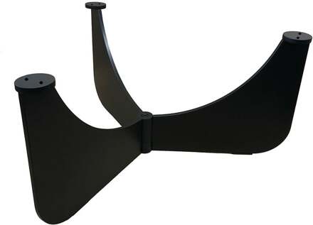 Furniture Legs Europe Stalen salononderstel zwart rond ø 72 cm en hoogte 31 cm (6 x 1 cm)