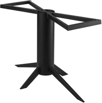 Furniture Legs Europe Stalen tafelonderstel zwart kolom 140 bij 73 cm en hoogte 73 cm