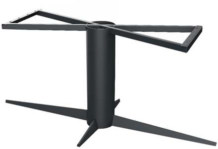 Furniture Legs Europe Stalen tafelonderstel zwart kolom 140 bij 73 cm en hoogte 73 cm