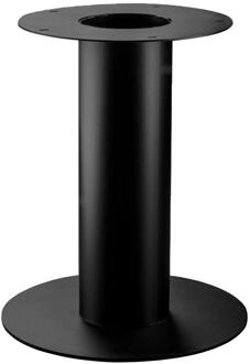 Furniture Legs Europe Stalen tafelonderstel zwart kolom met grondplaat Ø 60 cm en hoogte 72 cm