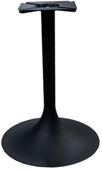 Furniture Legs Europe Stalen tulip tafelpoot zwart rond ø 6 cm en hoogte 72 cm