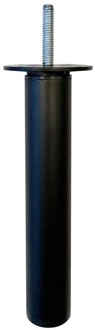 Furniture Legs Europe Stalen verstelbare meubelpoot zwart rond ø 3 cm en hoogte 22 cm (M8)