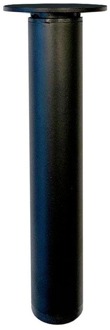 Furniture Legs Europe Stalen verstelbare meubelpoot zwart rond ø 3 cm en hoogte 22 cm