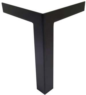 Furniture Legs Europe Zwarte design hoekpoot 19 cm