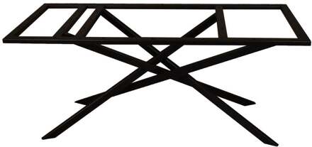 Furniture Legs Europe Zwarte mikado tafelframe 170 cm bij 75 cm en hoogte 72 cm (5 x 3 cm)