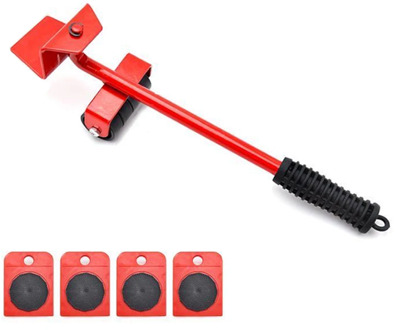 Furniture Mover Set Furniture Mover Tool Transport Lifter Heavy Stuffs Moving Wheel Roller Bar Hand Tools Dropshipping