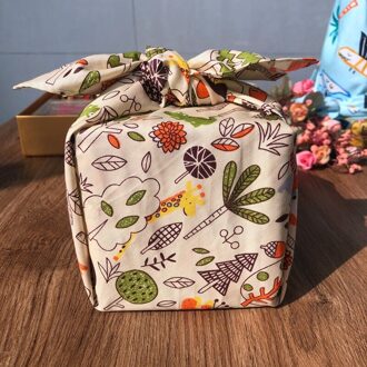 Furoshiki Vrouwen Zakdoek Vierkante Handdoek Zweet Absorberende Katoen Sjaal 50Cm Milieuvriendelijke oranje