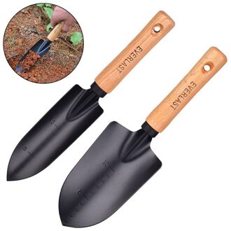 Furuix Carbon Staal Tuin Schop Bloem Planten Schop Tuin Houten Handvat Tuingereedschap Hand Tao Hua Yuan Gereedschap