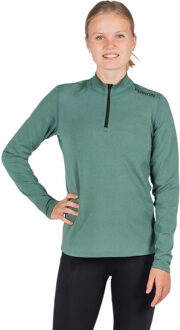 Fusion C3 Longsleeve Zip Neck Dames groen - M