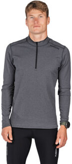 Fusion C3 Longsleeve Zip Neck Heren donkergrijs - M