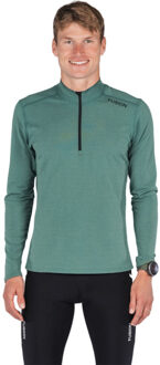 Fusion C3 Longsleeve Zip Neck Heren groen - M