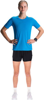 Fusion Run Shirt 2in1 Short Set Dames blauw