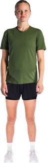 Fusion Run Shirt 2in1 Short Set Dames groen