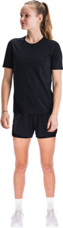 Fusion Run Shirt 2in1 Short Set Dames zwart/zwart