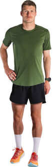 Fusion Run Shirt 2in1 Short Set Men groen