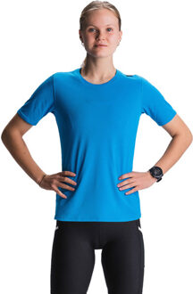 Fusion Run Shirt Korte Legging Set Dames blauw