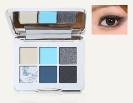 Future Tech 6 Shades Eyeshadow Palette - Galactic Blue #FT04