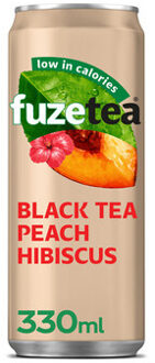 Fuze - Ice Tea Black Tea Peach Hibiscus 330ml 24 Blikjes