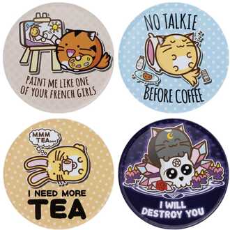 Fuzzballs Coaster 4-Pack