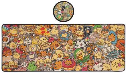 Fuzzballs Desk Pad & Coaster Set