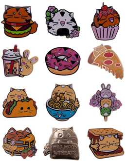 Fuzzballs Pin Badge Mystery Pin Badge Display (12)