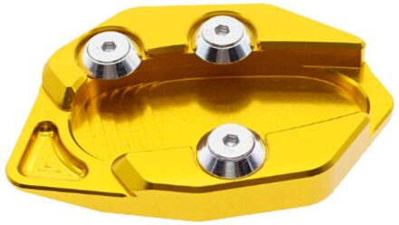 FX CNC Aluminium Motorfiets Kickstand Footside Side Stand Extension Englarger Plaat Pad VOOR YAMAHA TMAX530 tmax530 goud