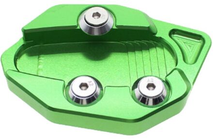 FX CNC Aluminium Motorfiets Kickstand Footside Side Stand Extension Englarger Plaat Pad VOOR YAMAHA TMAX530 tmax530 groen