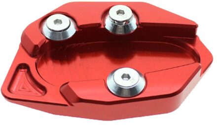 FX CNC Aluminium Motorfiets Kickstand Footside Side Stand Extension Englarger Plaat Pad VOOR YAMAHA TMAX530 tmax530 rood