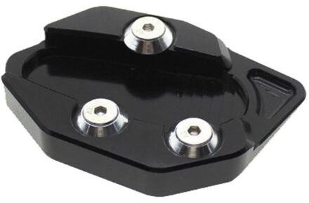 FX CNC Aluminium Motorfiets Kickstand Footside Side Stand Extension Englarger Plaat Pad VOOR YAMAHA TMAX530 tmax530 zwart