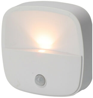 FX Light LED lampje met bewegingssensor - draadloos - zelfklevend - warm wit - 7 x 7 x 2 cm