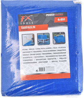 FX Tools Afdekzeil/grondzeil/gronddoek - blauw - 4 x 6 meter