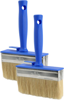 FX Tools Blokkwast van 14 x 4 cm - 3x - schilderen - verfspullen - dikke kwasten - kunststof