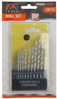FX Tools Borenset - 13-delig - steen - 1.5 tot 6.5 mm - inclusief houder