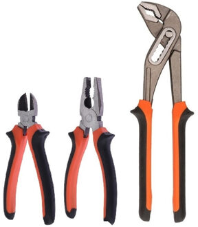 FX Tools gereedschap tangen set - 3x stuks - metaal/kunststof