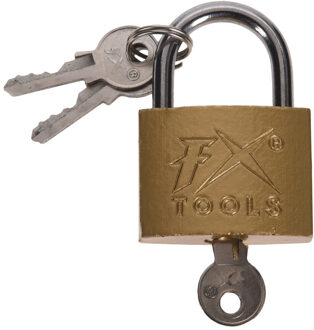 FX Tools Hangslot-bagageslot - metaal - brons - 5 x 1,5 x 7,5 cm