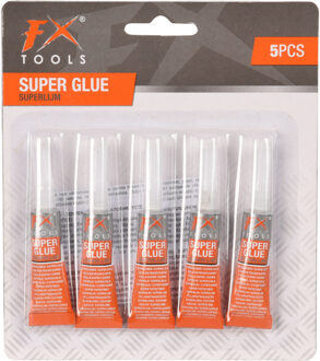 FX Tools Hobby secondelijm - 5 tubes - 3 gram - voordeelverpakking